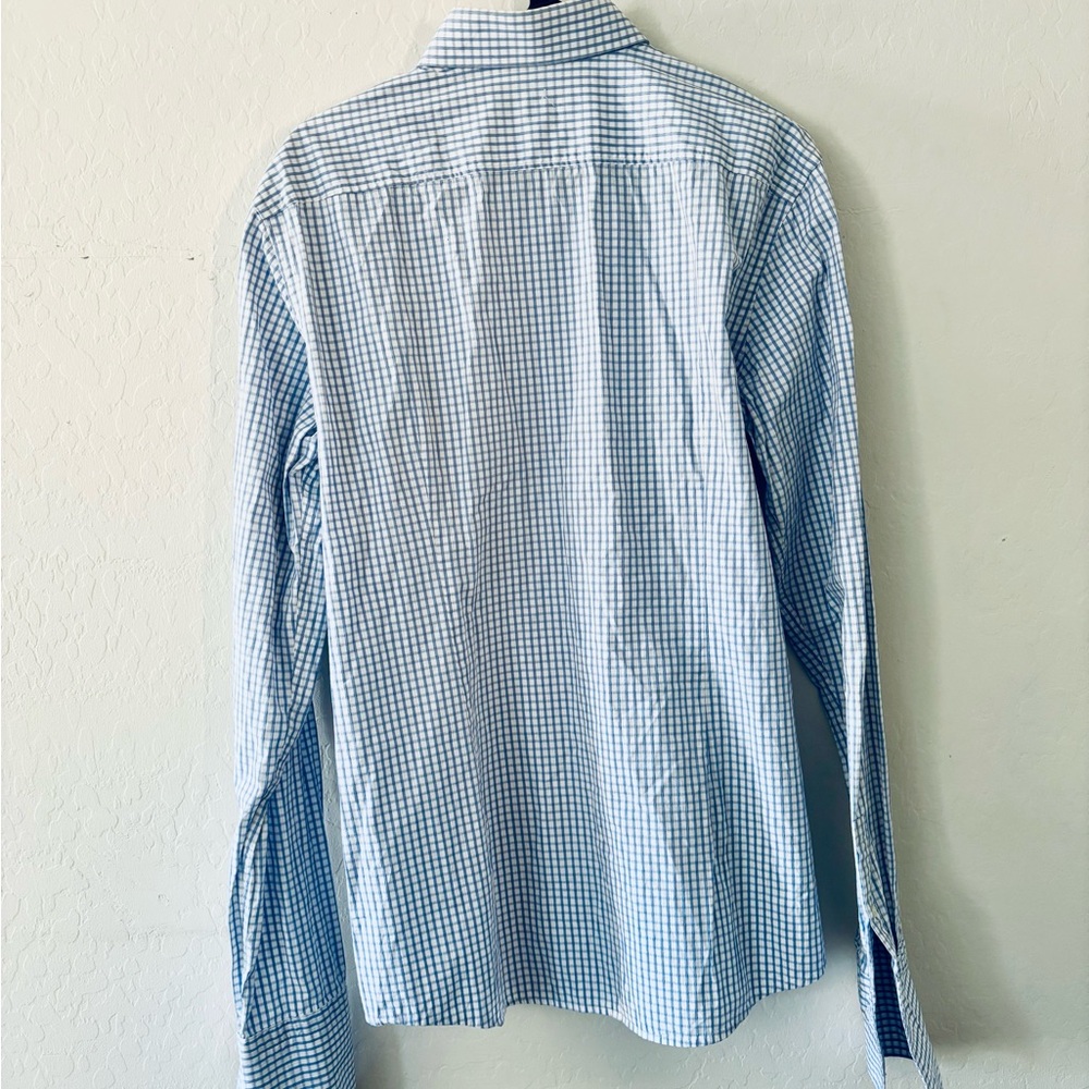 Hugo Boss Blue Checkered Men's Shirt - Picture 3 of 7